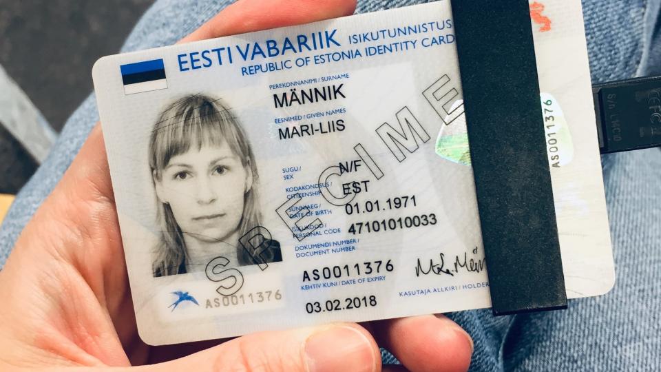 Bild einer Muster e-ID
