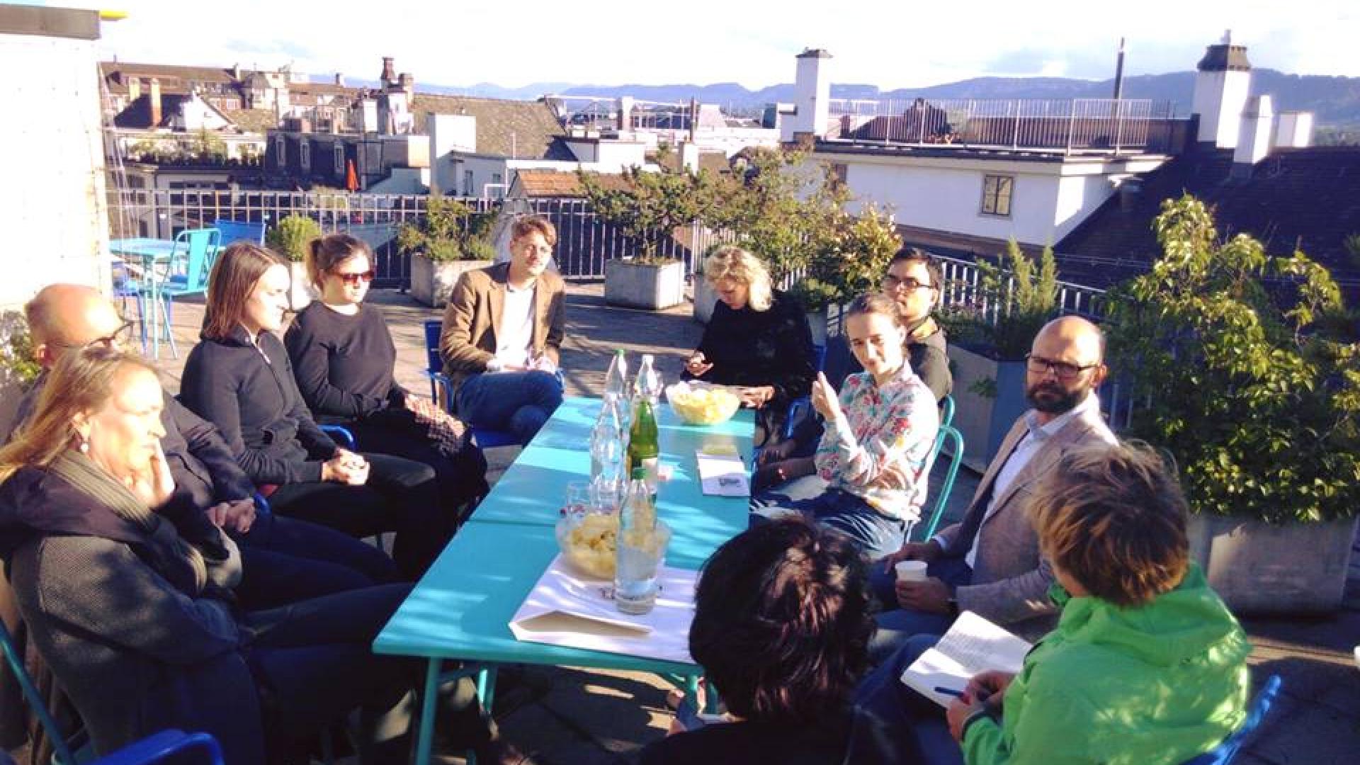 Teilnehmende am Community Treffen